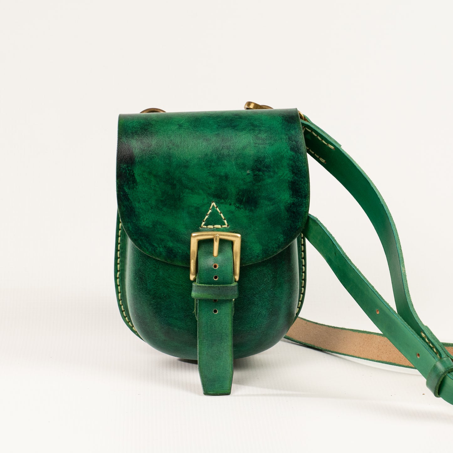 Fleur Leather Bag Green