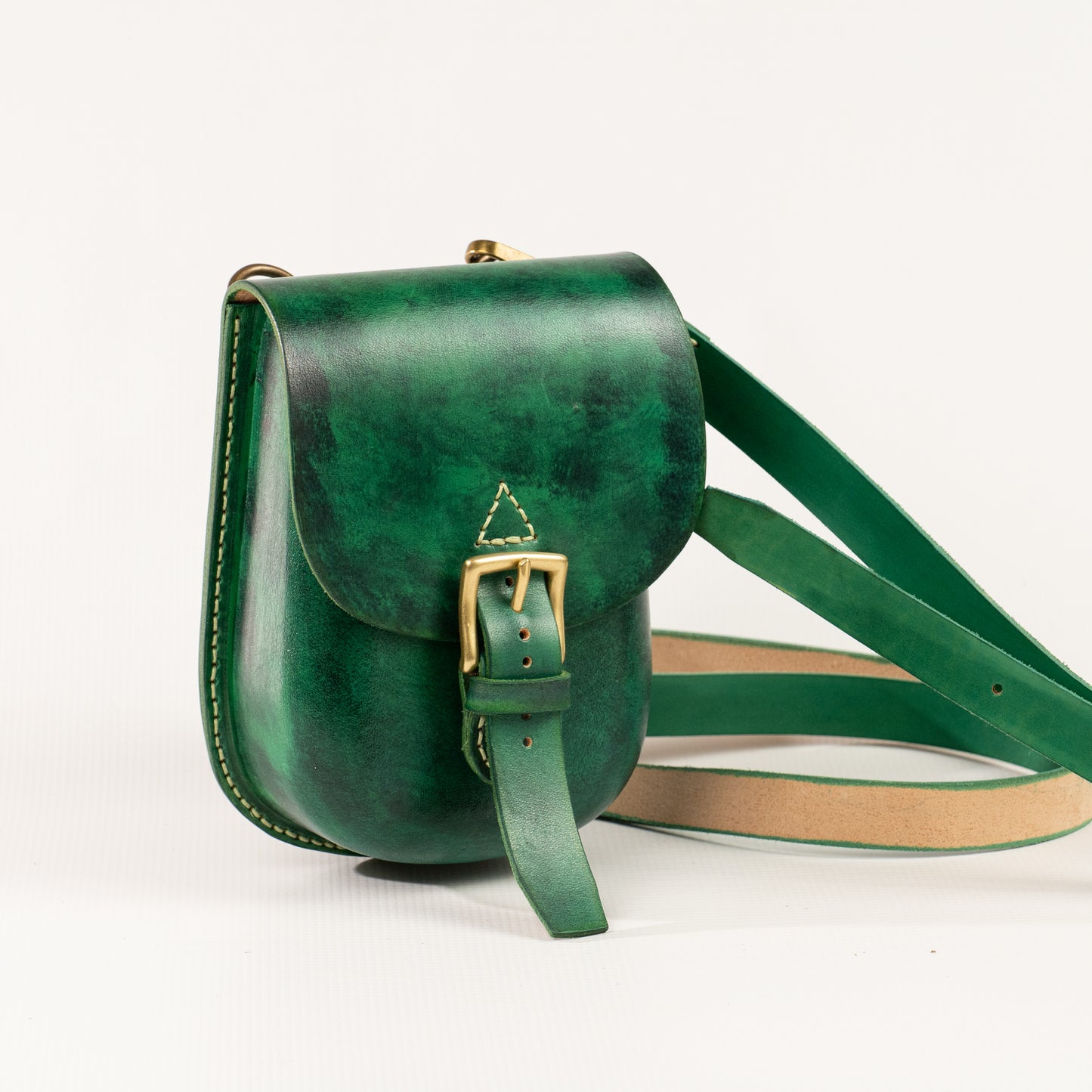 Fleur Leather Bag Green