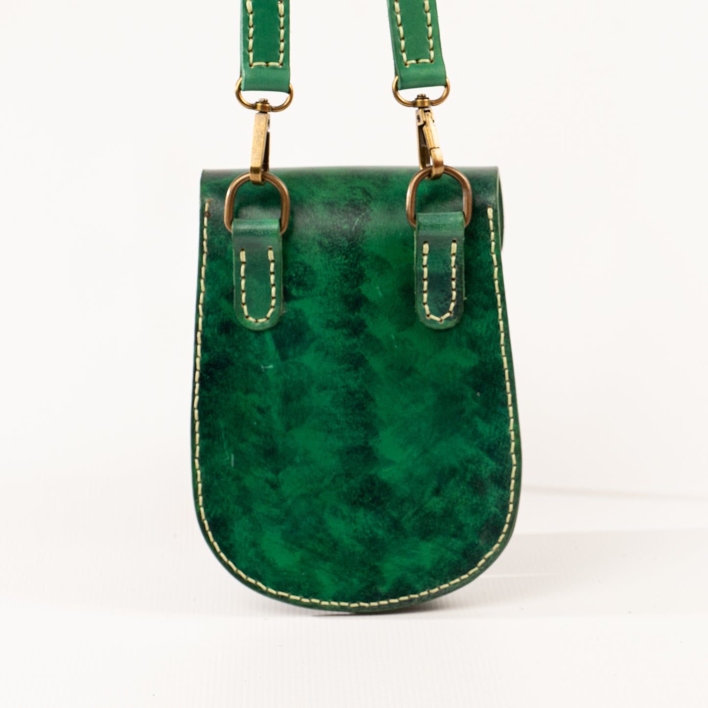 Fleur Leather Bag Green