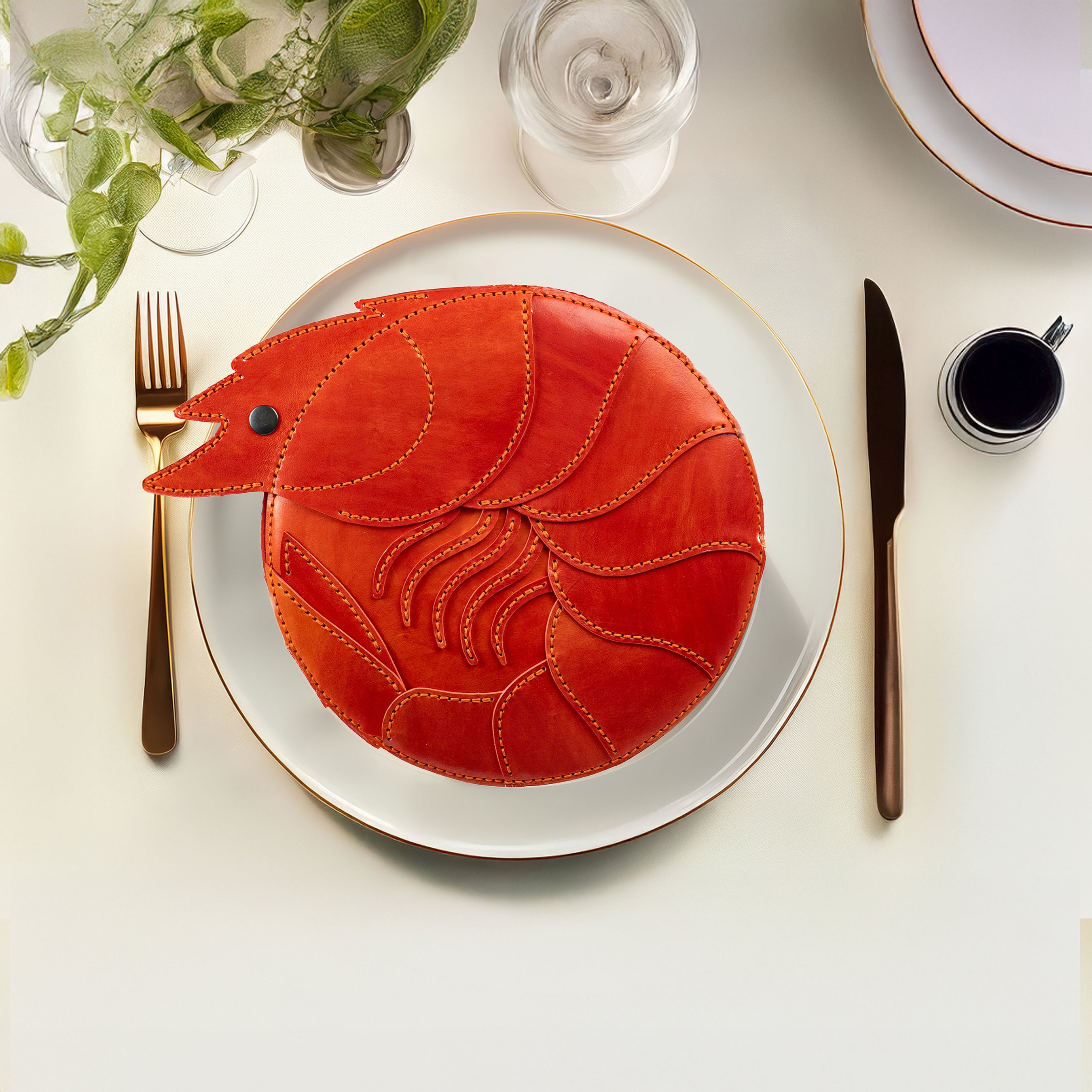 Shrimp Leather Bag