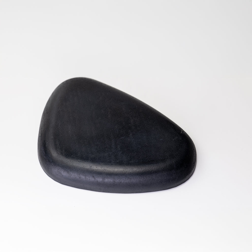 Black Leather Valet Tray | 3D Molded Italian Leather Catchall