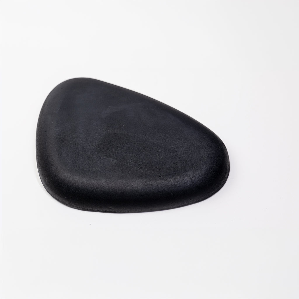 Black Leather Valet Tray | 3D Molded Italian Leather Catchall