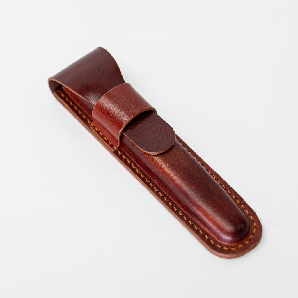 Chestnut Leather Pen Case – 3D Molded