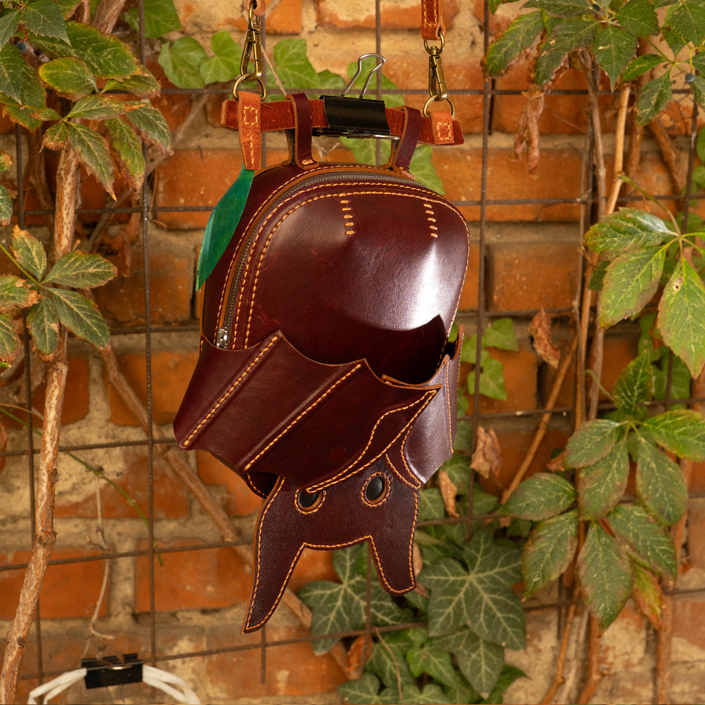 Bat Shaped Leather Bag
