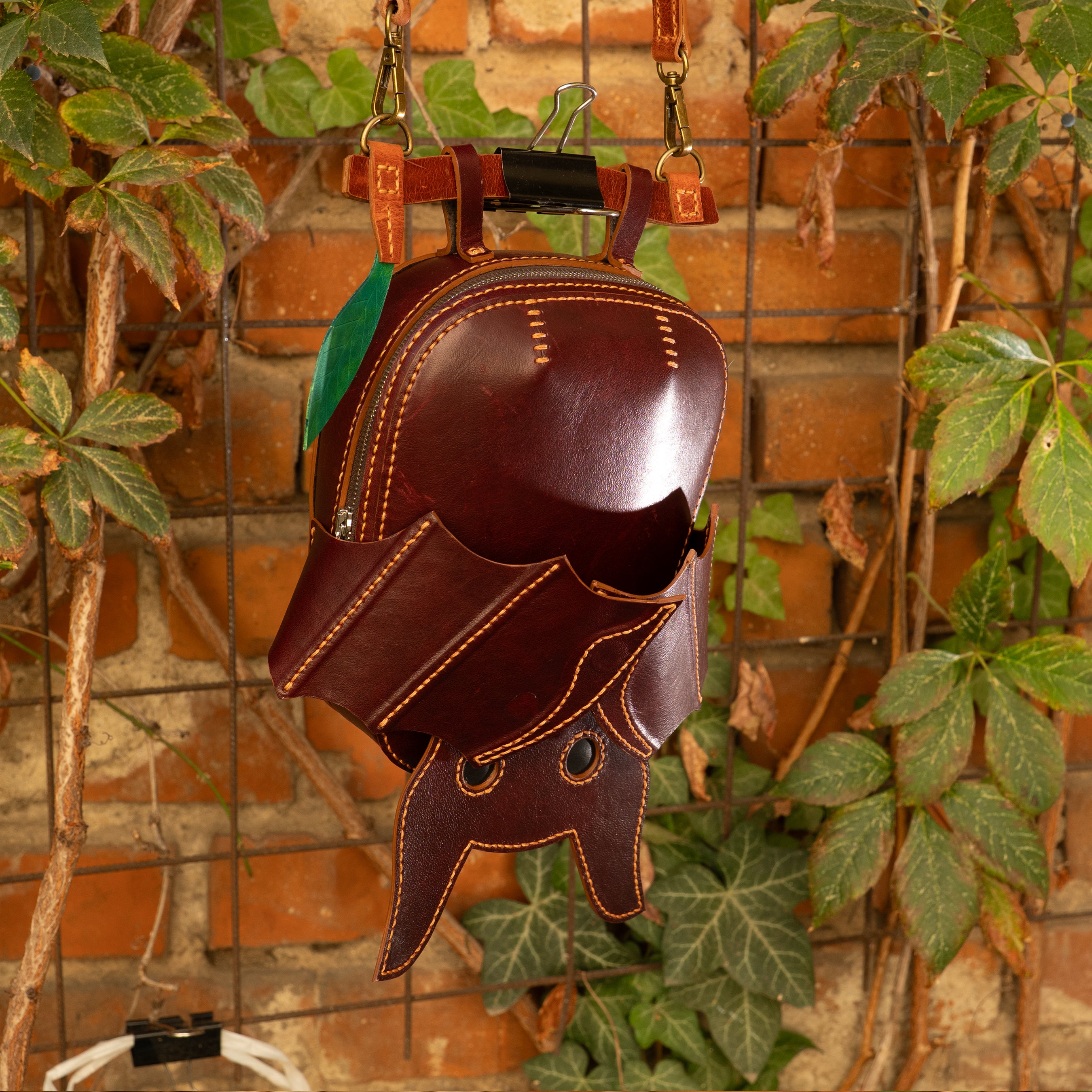 Bat Shaped Leather Bag