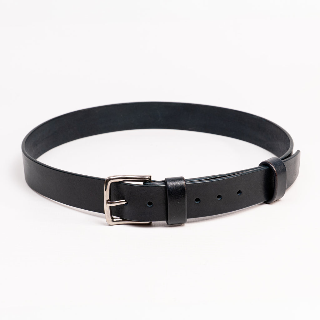 Handcrafted Black Leather Belt