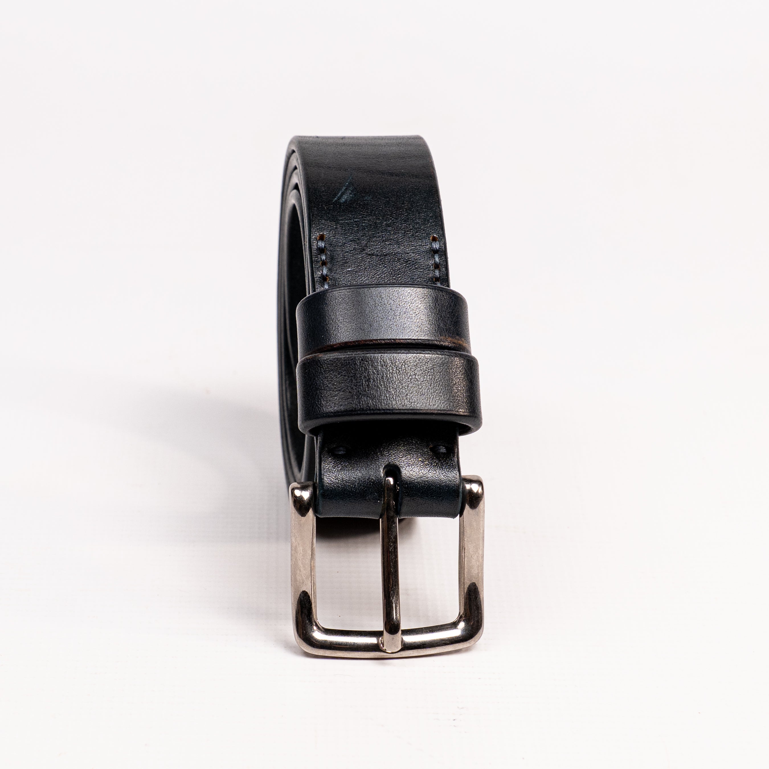 Handcrafted Black Leather Belt