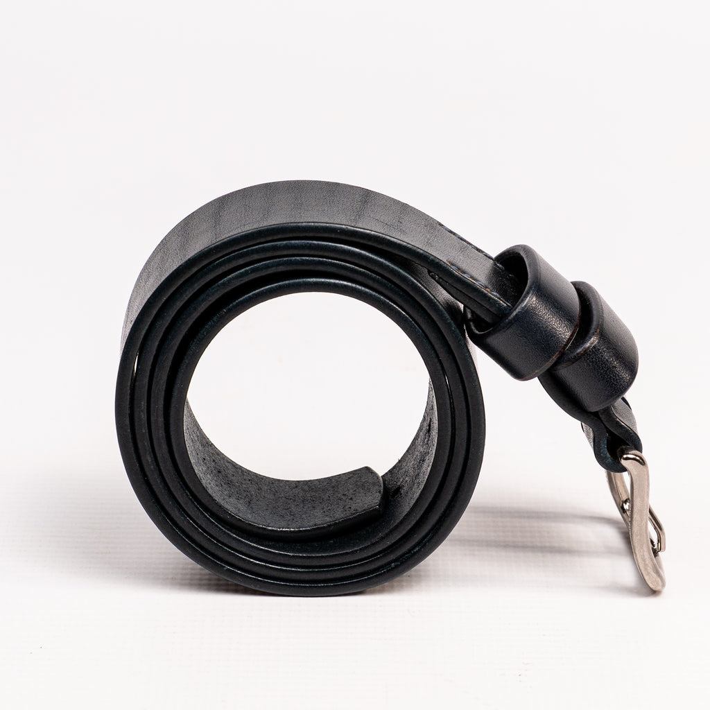 Handcrafted Black Leather Belt