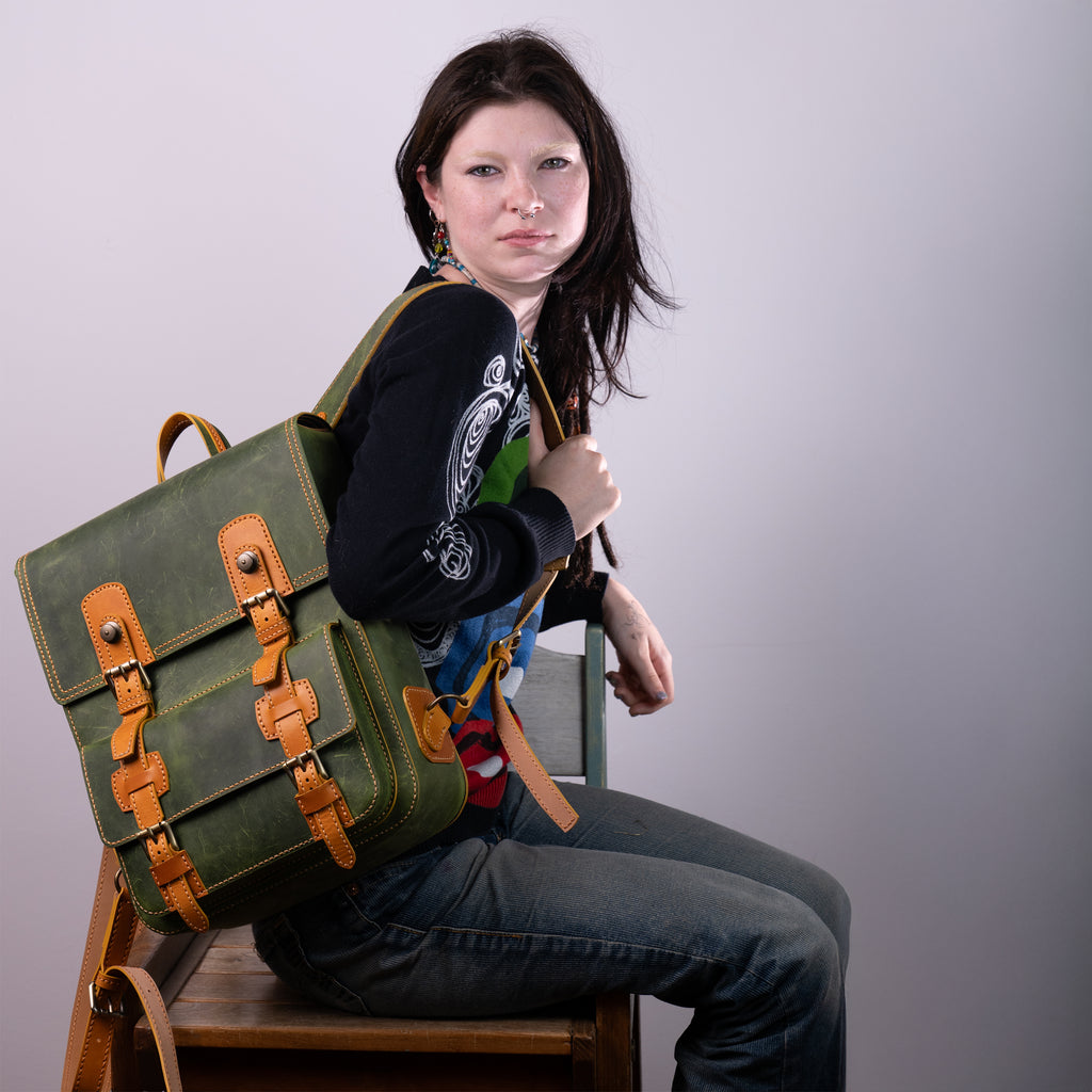 Brian Handcrafted Leather Backpack