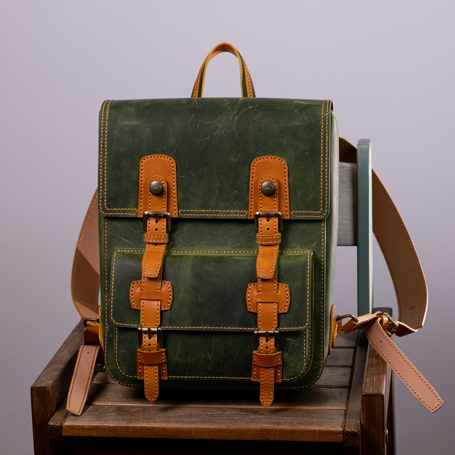 Brian Handcrafted Leather Backpack