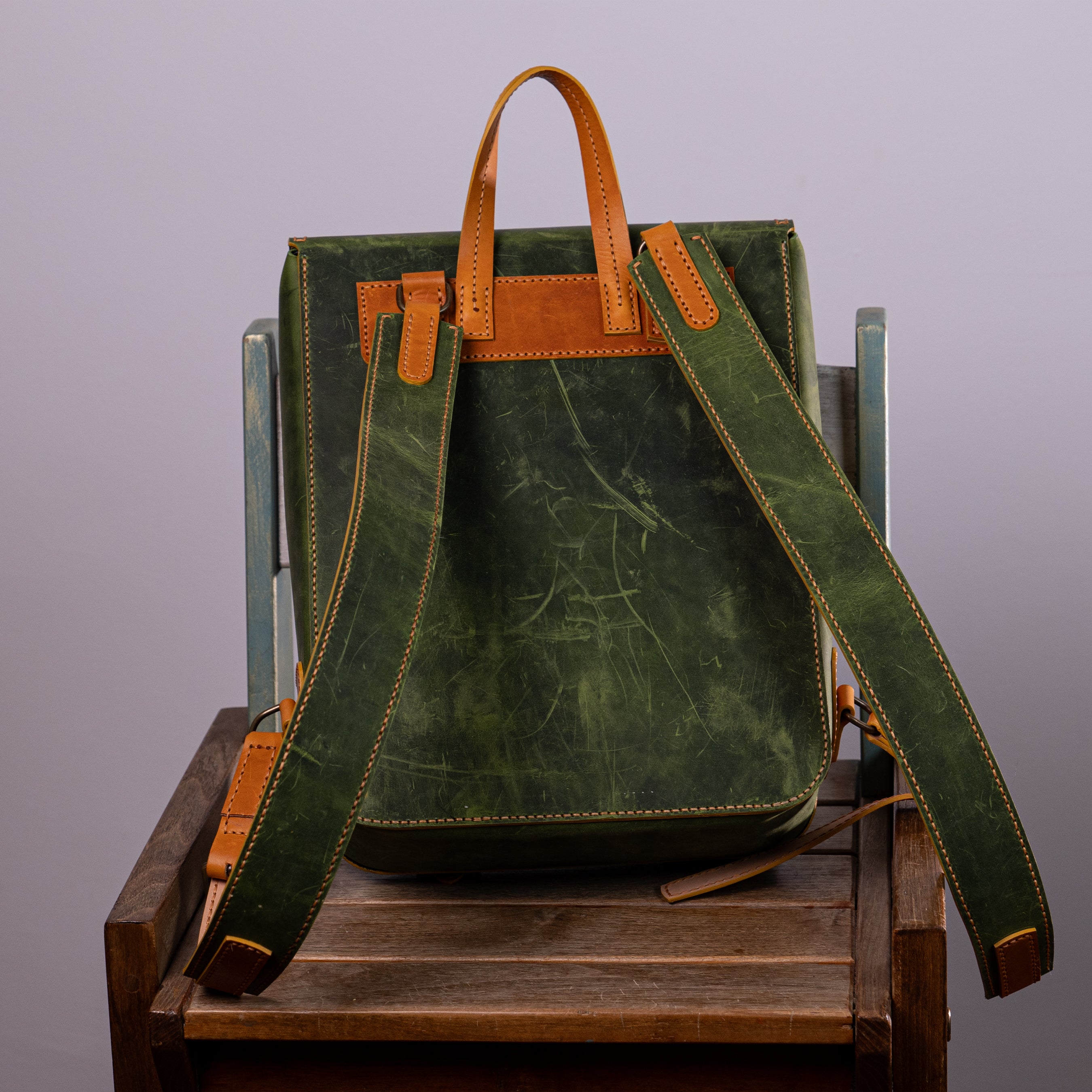 Brian Handcrafted Leather Backpack