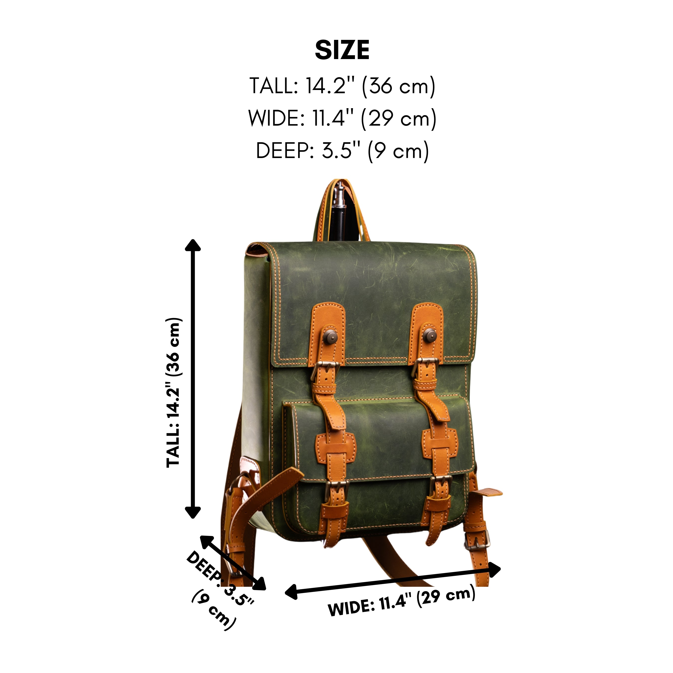 Brian Handcrafted Leather Backpack