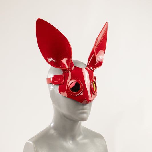 Bunny Mask Red Patent