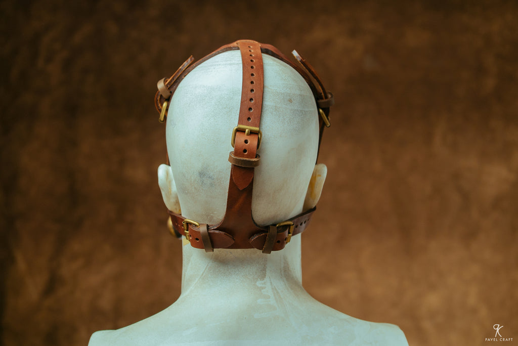 Handmade Steampunk Leather Respirator-Style Mask