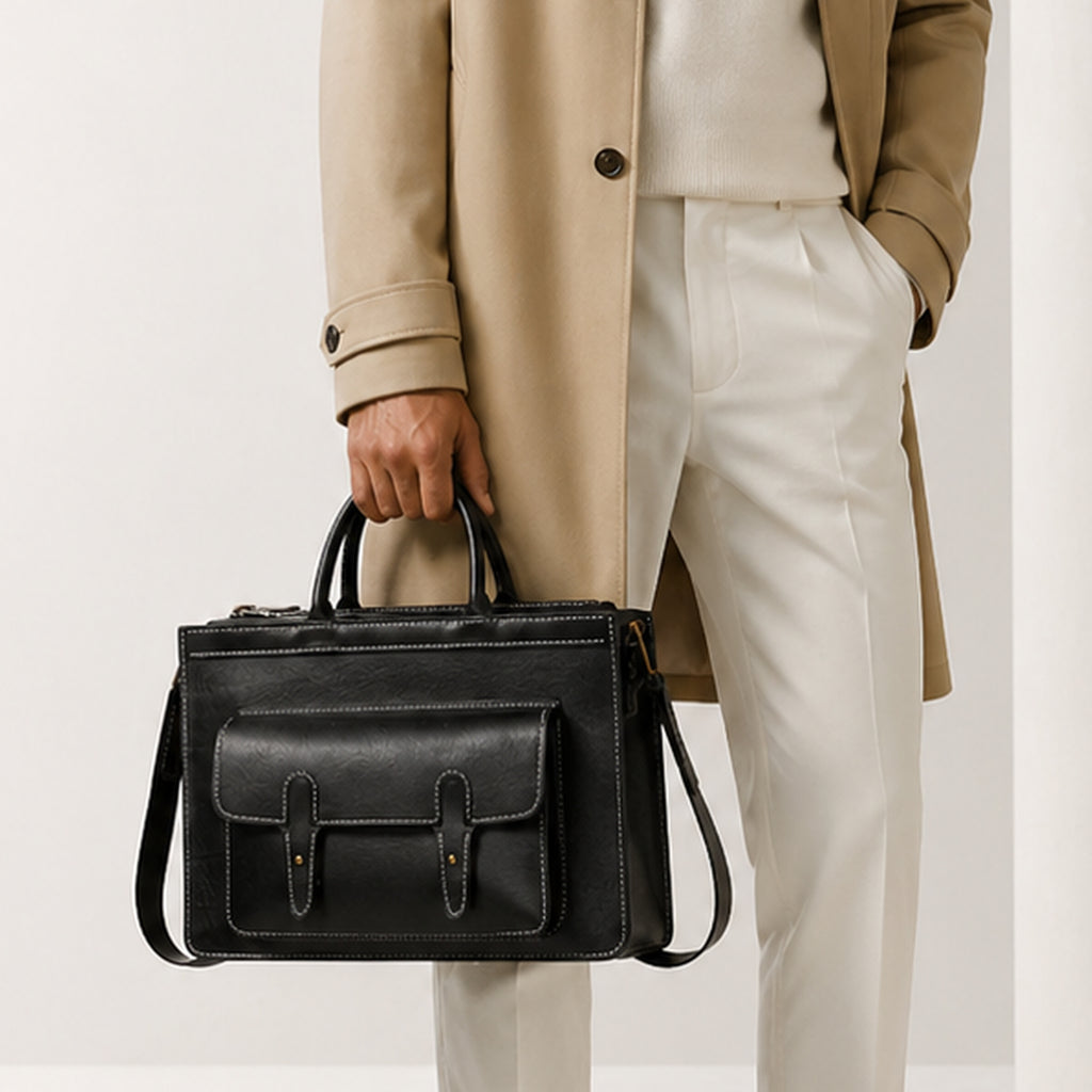 Ellis Handcrafted Leather Briefcase