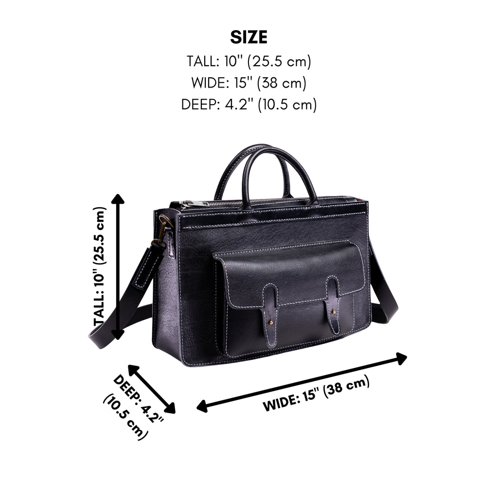 Ellis Handcrafted Leather Briefcase