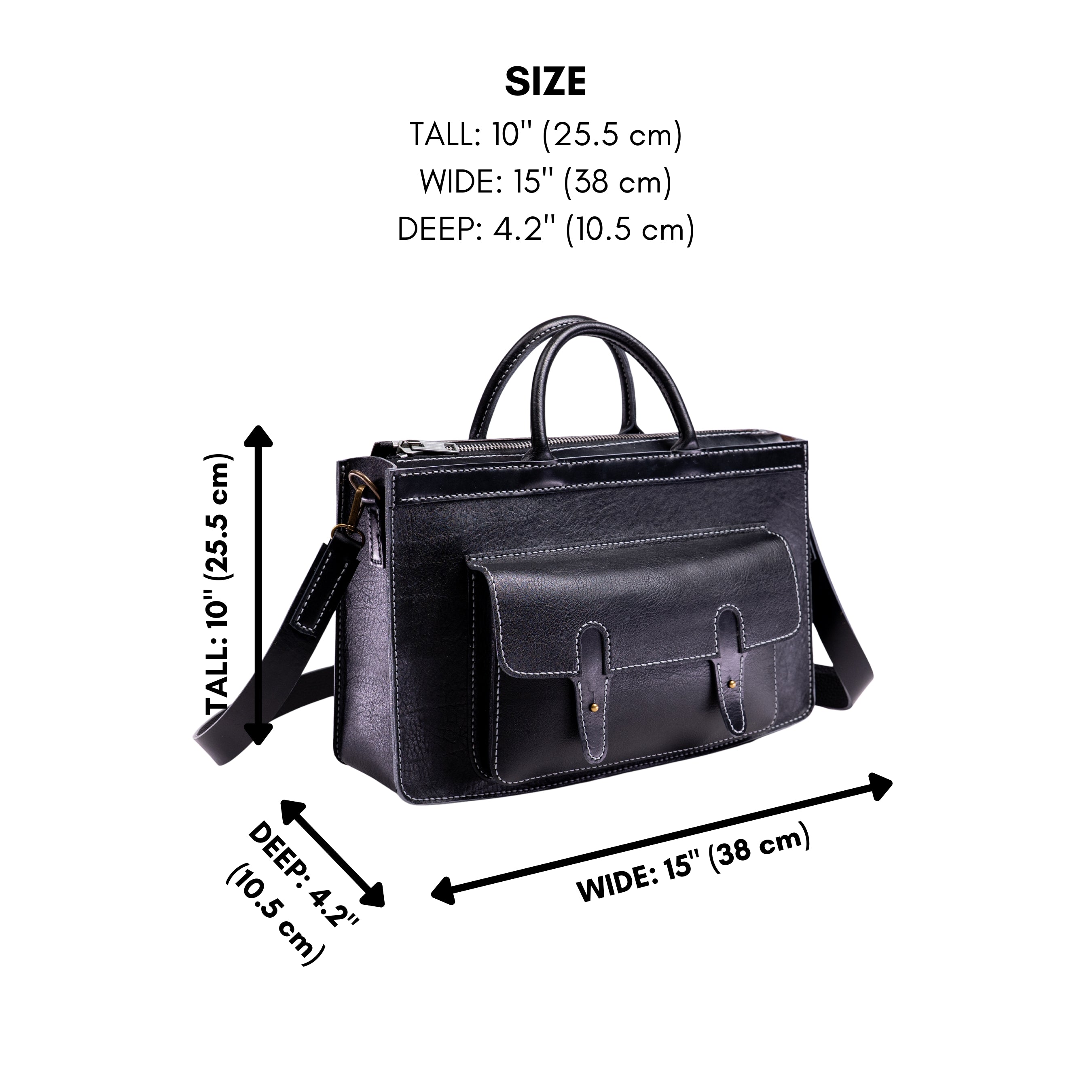 Ellis Handcrafted Leather Briefcase