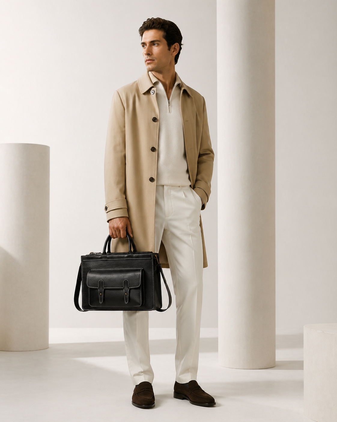 Ellis Handcrafted Leather Briefcase