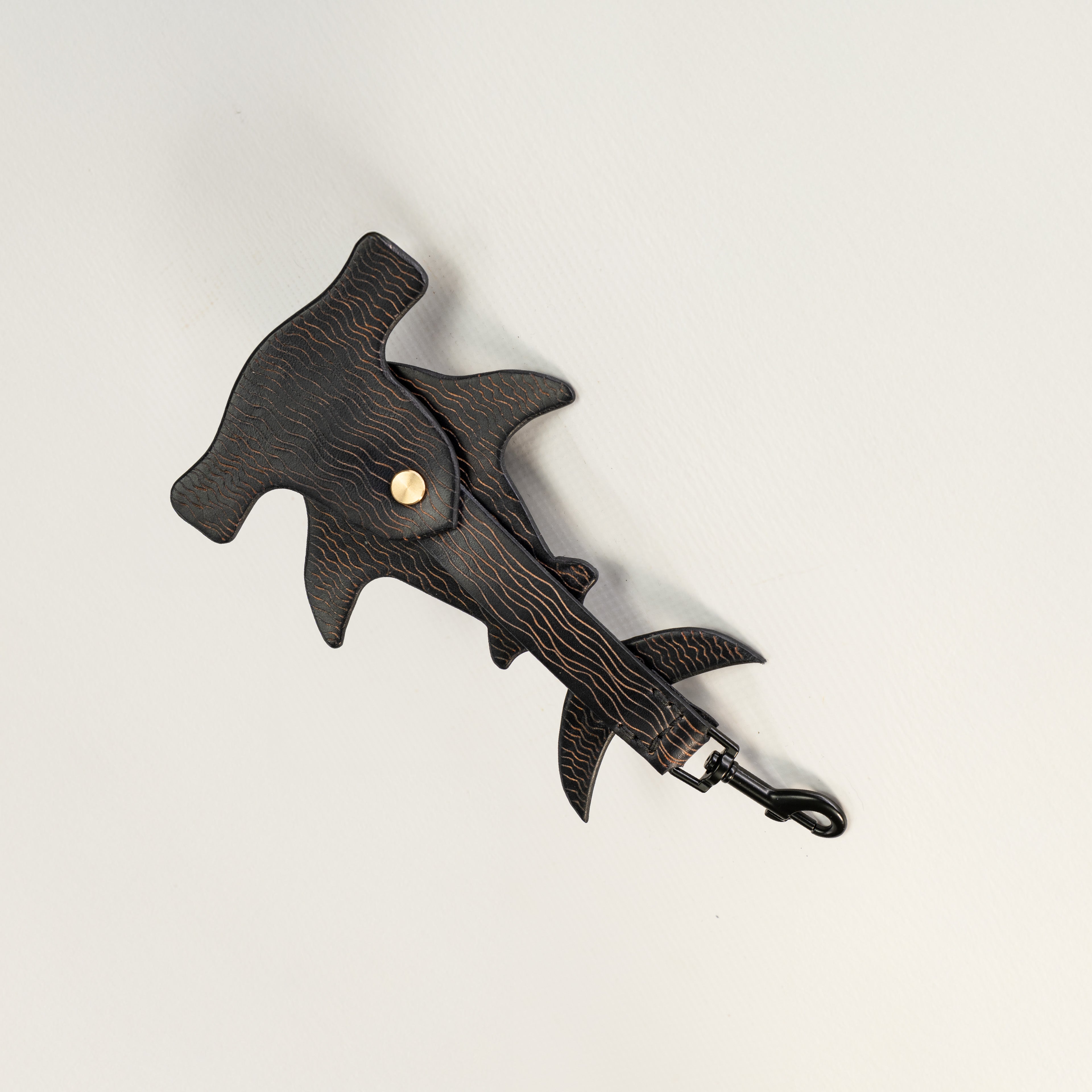  Hammerhead Shark Leather Charm by Atom Leather
