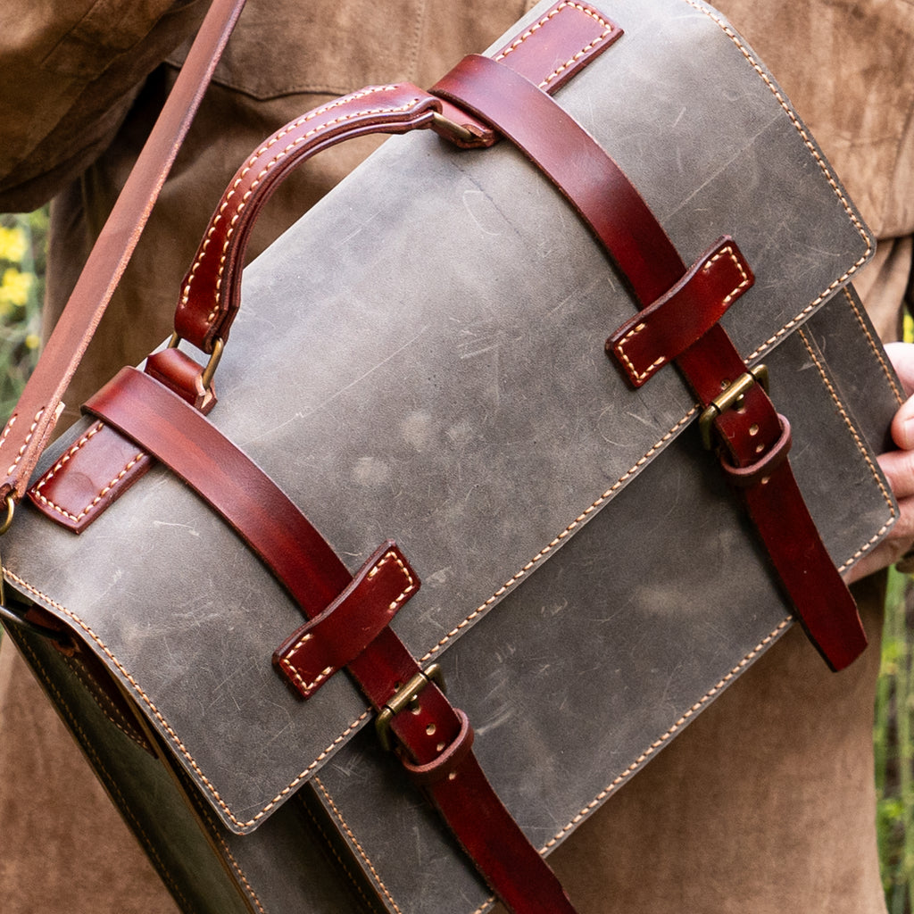 Hudson Handcrafted Leather Messenger Bag
