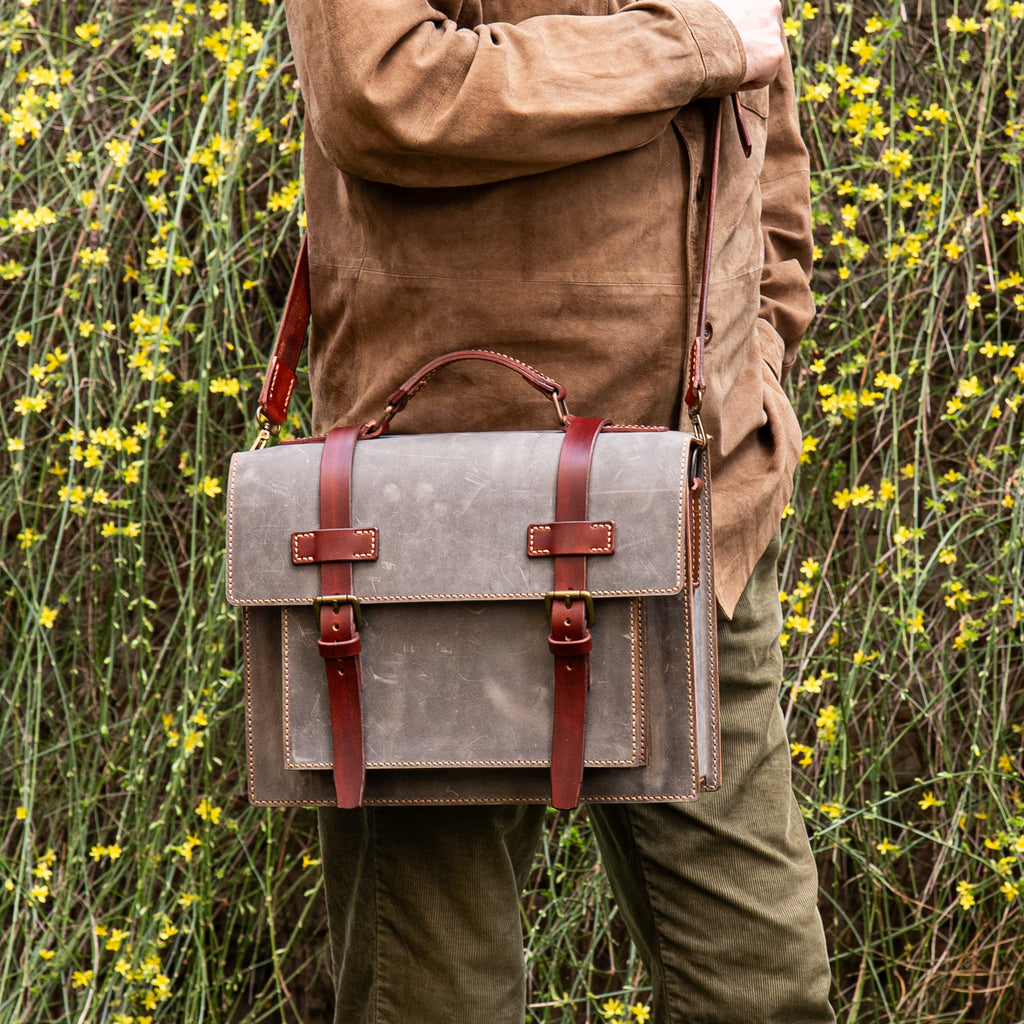 Hudson Handcrafted Leather Messenger Bag