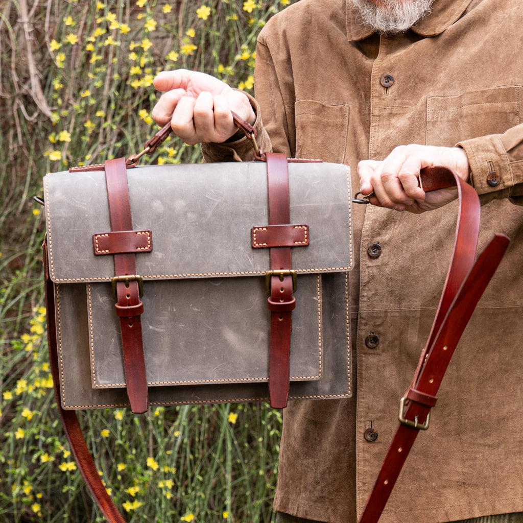 Hudson Handcrafted Leather Messenger Bag