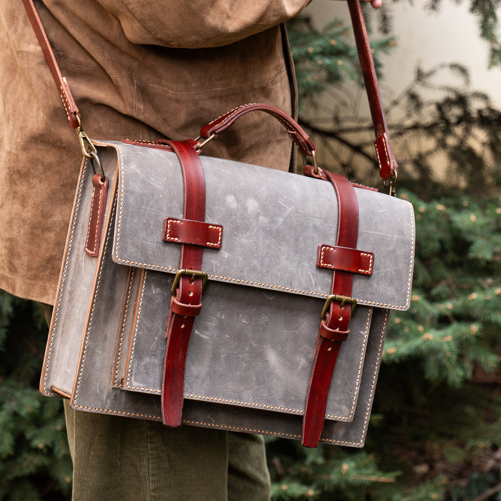 Hudson Handcrafted Leather Messenger Bag