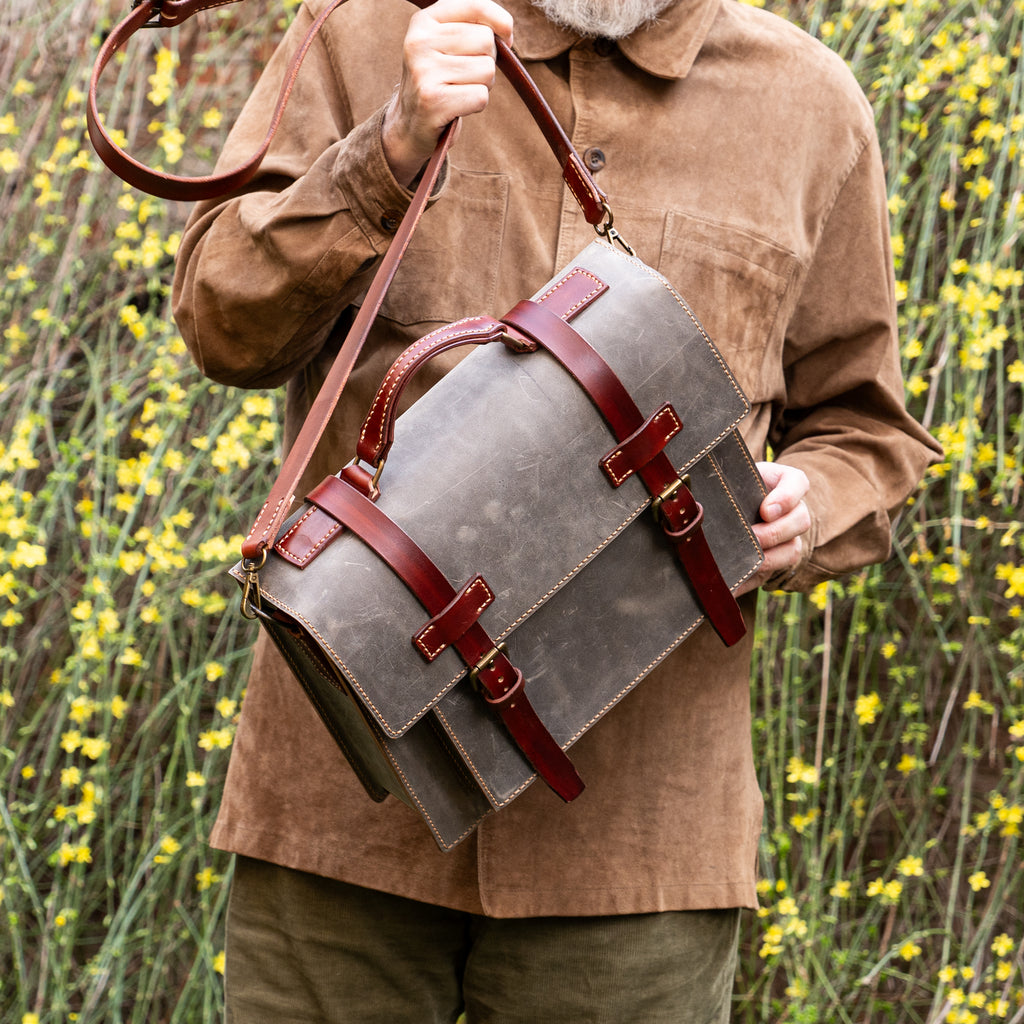 Hudson Handcrafted Leather Messenger Bag