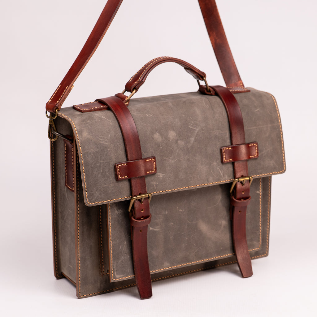 Hudson Handcrafted Leather Messenger Bag