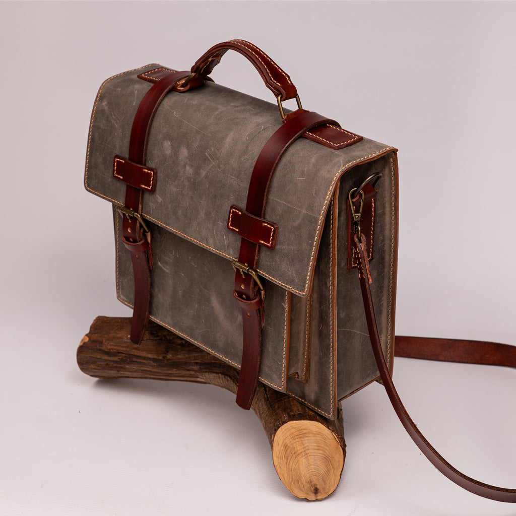 Hudson Handcrafted Leather Messenger Bag