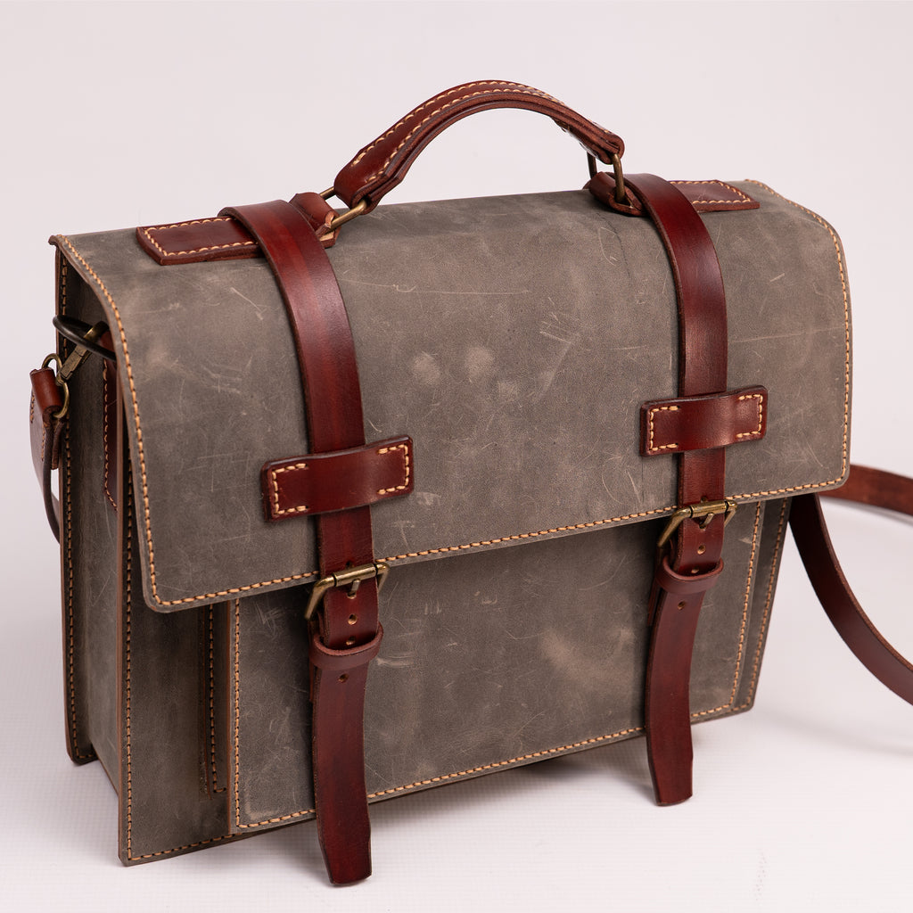 Hudson Handcrafted Leather Messenger Bag