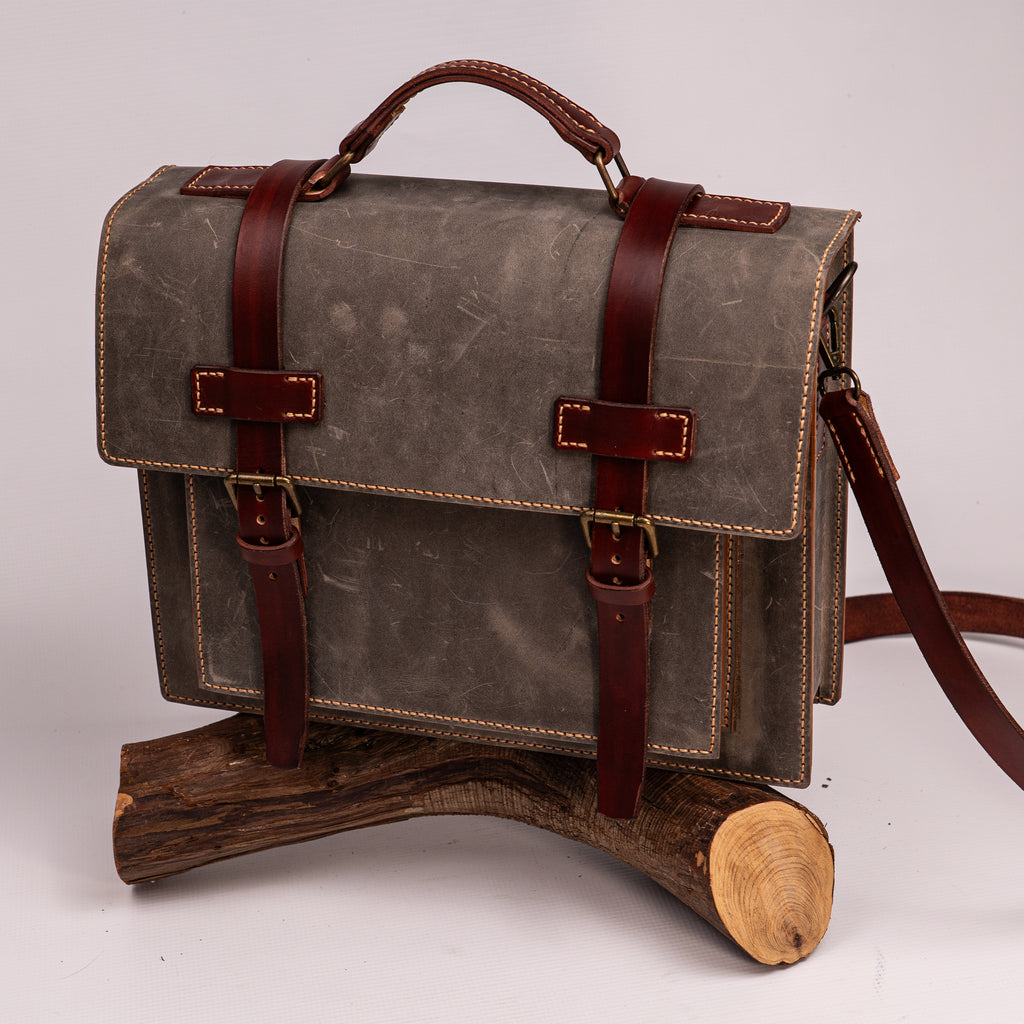 Hudson Handcrafted Leather Messenger Bag