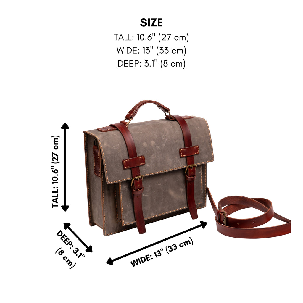 Hudson Handcrafted Leather Messenger Bag