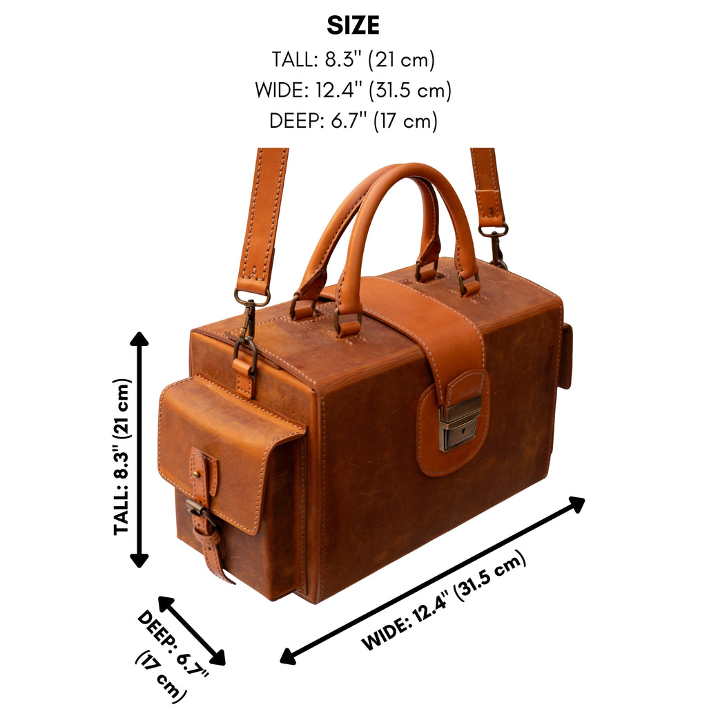 Leonardo Handcrafted Leather Doctor Bag