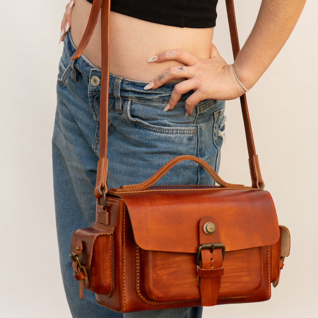 Livingstone Handmade Leather Crossbody Bag