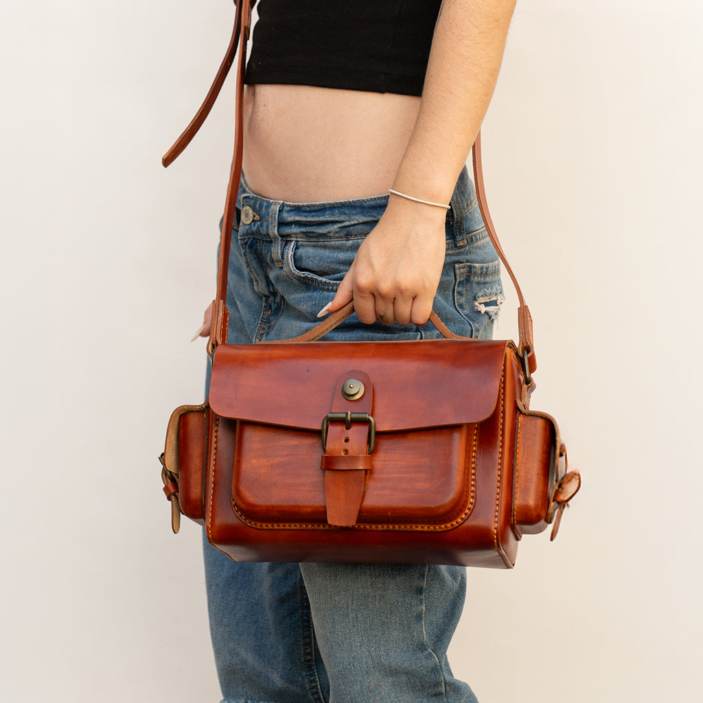 Livingstone Handmade Leather Crossbody Bag