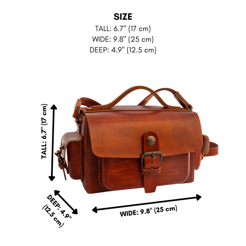 Livingstone Handmade Leather Crossbody Bag