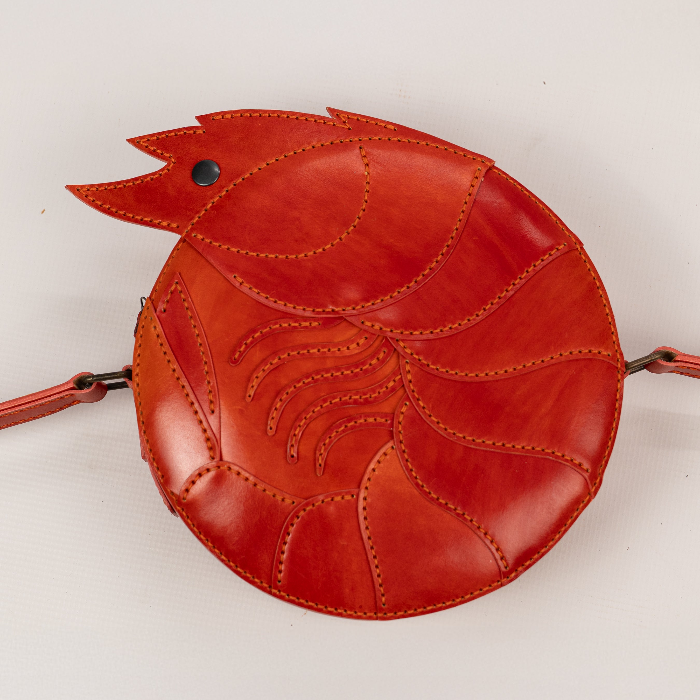 Shrimp Leather Bag