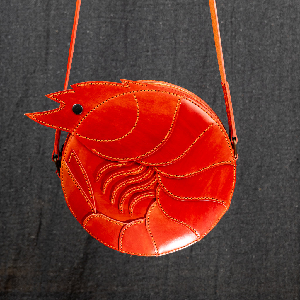 Shrimp Leather Bag