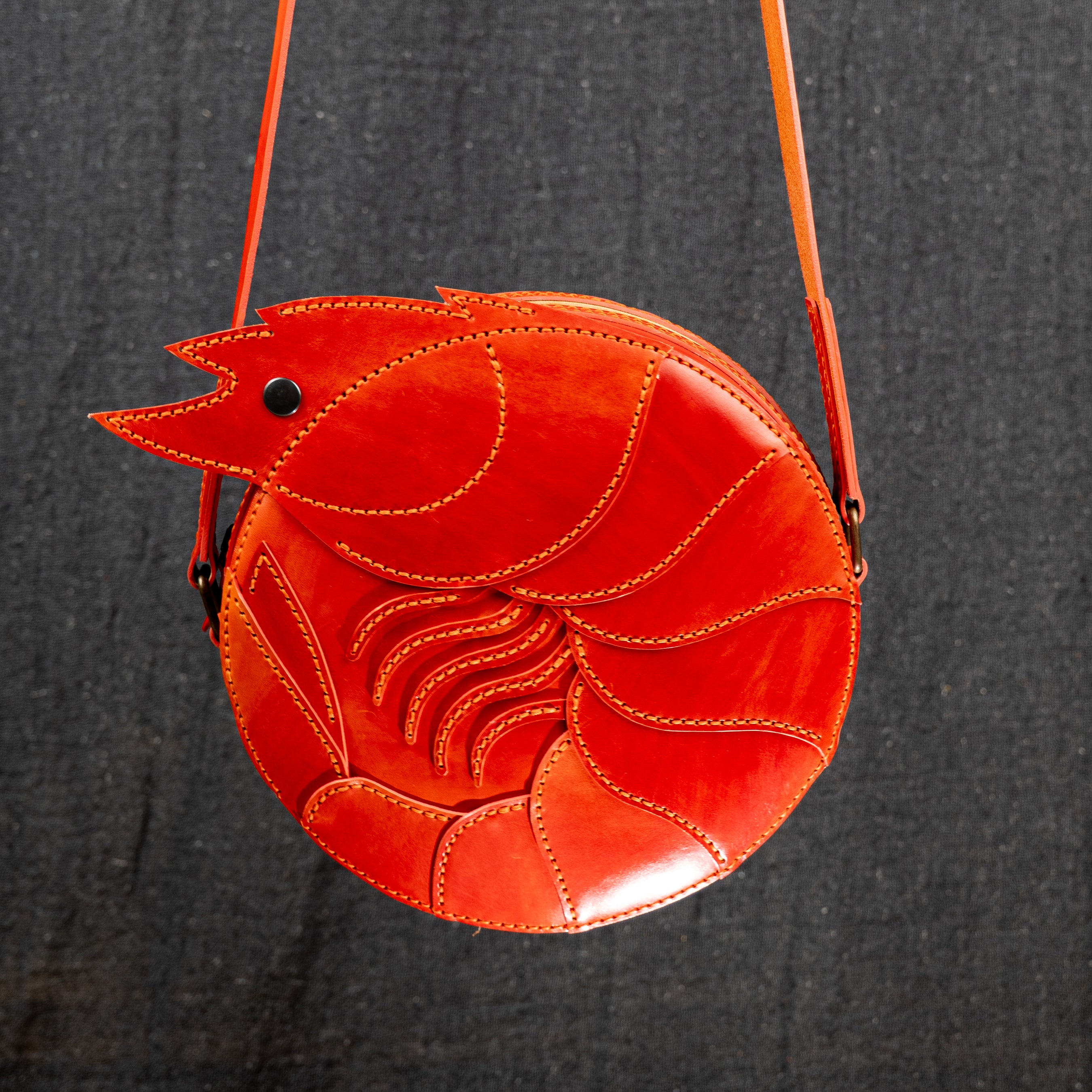 Shrimp Leather Bag