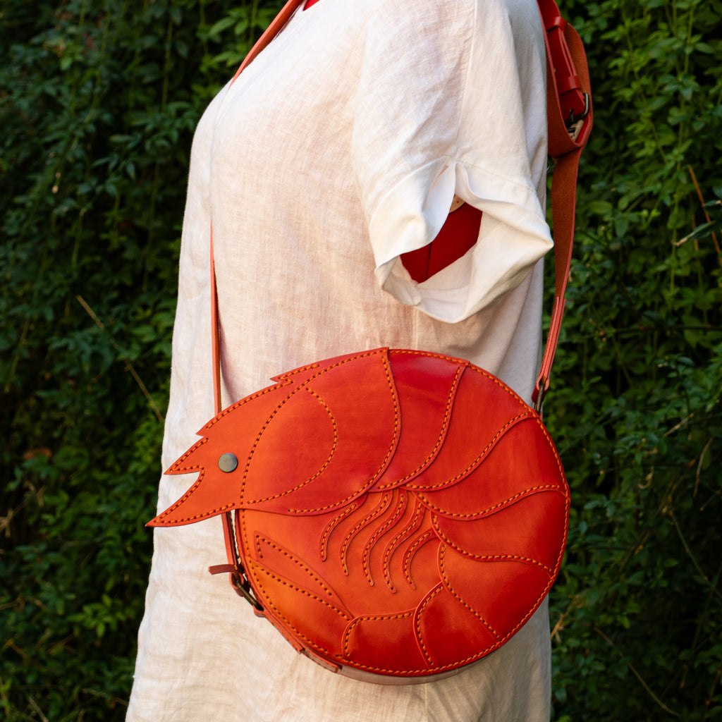 Shrimp Leather Bag
