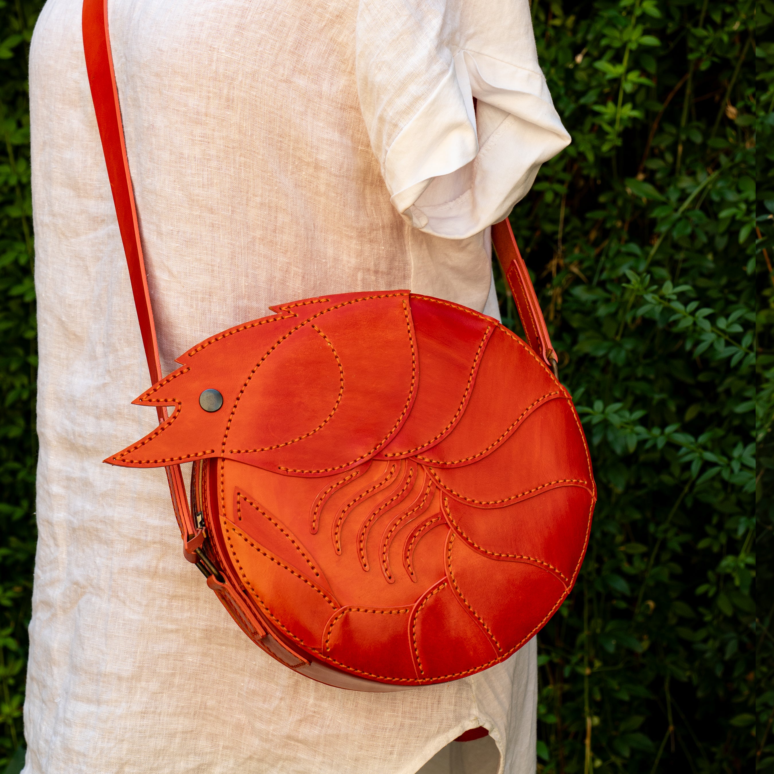 Shrimp Leather Bag