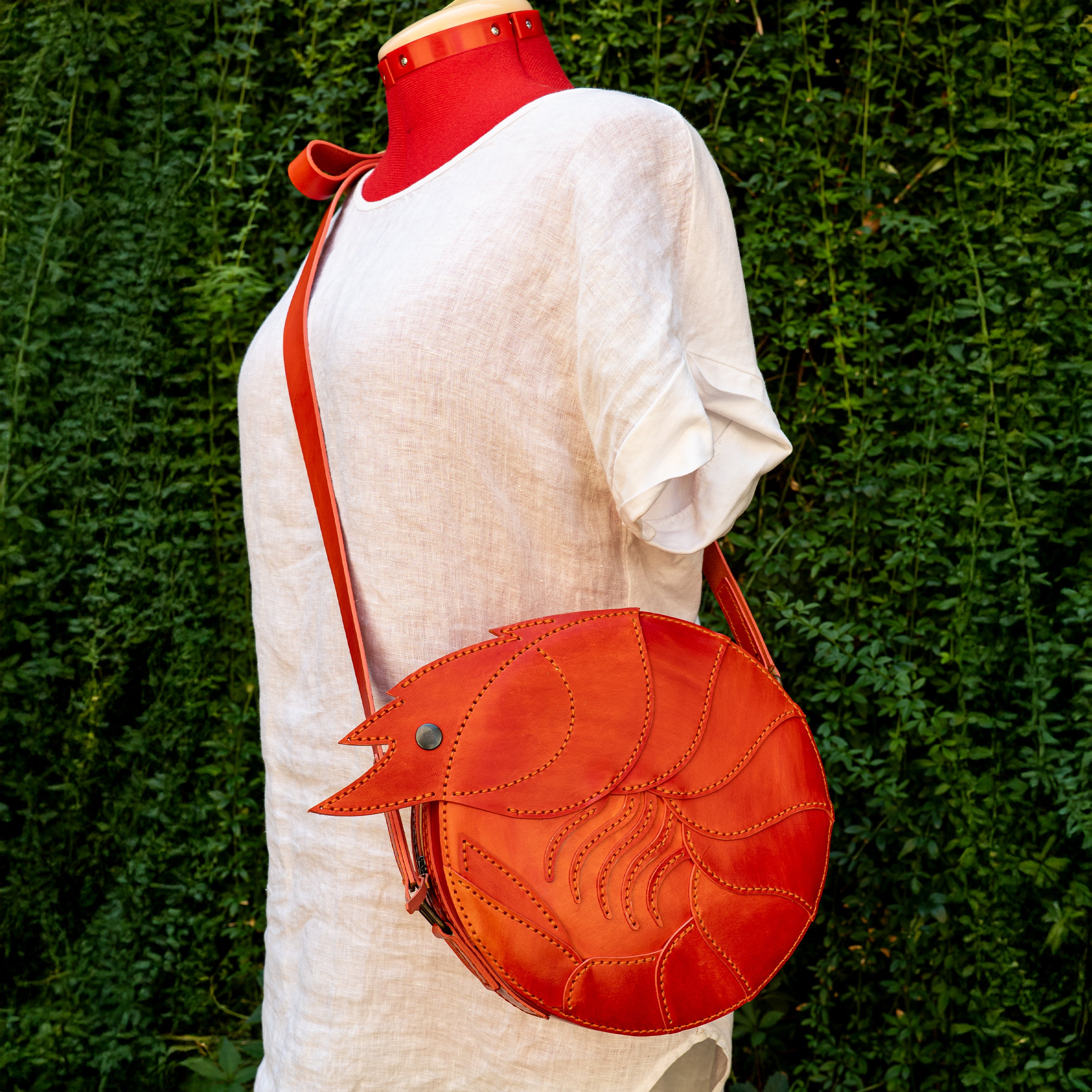 Shrimp Leather Bag