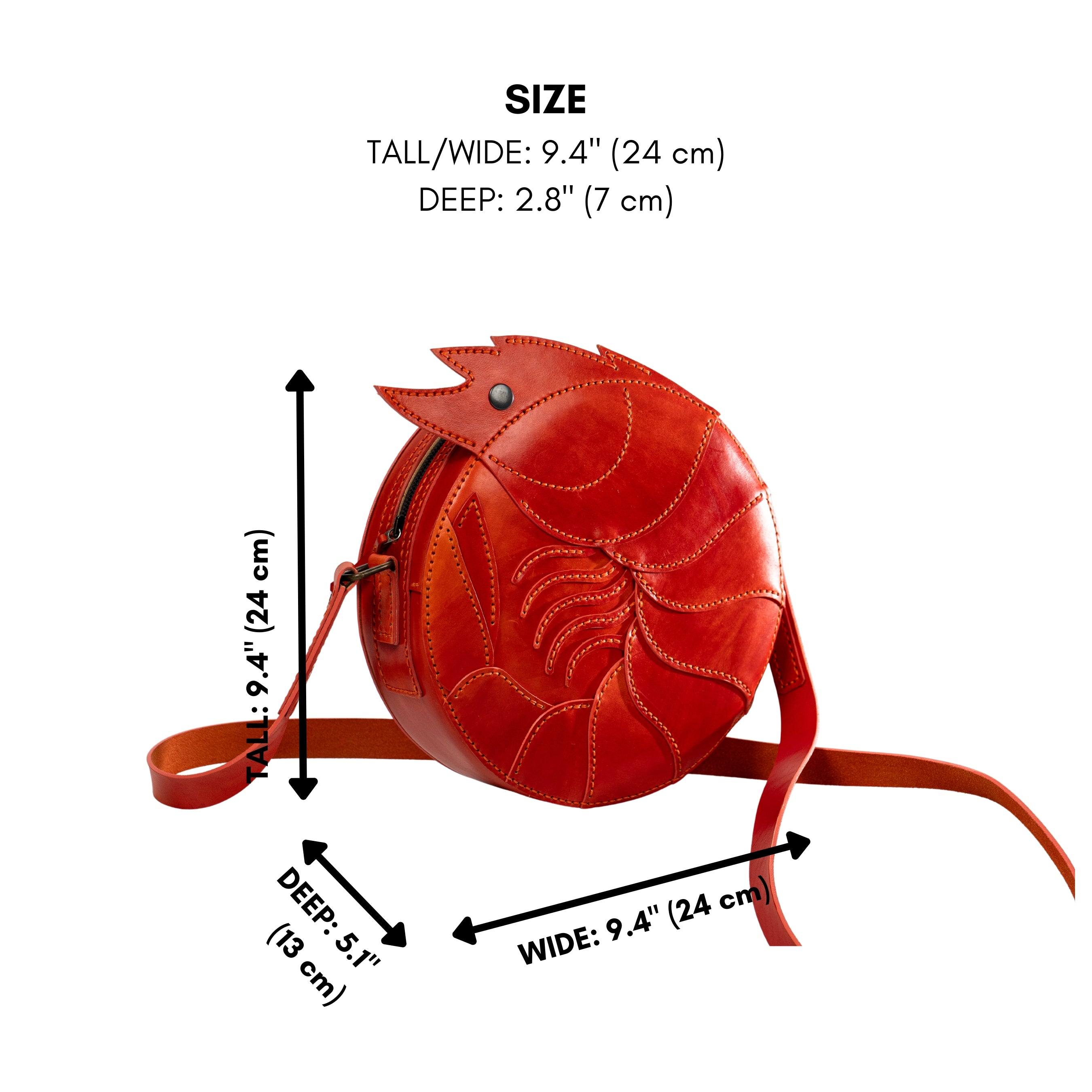 Shrimp Leather Bag