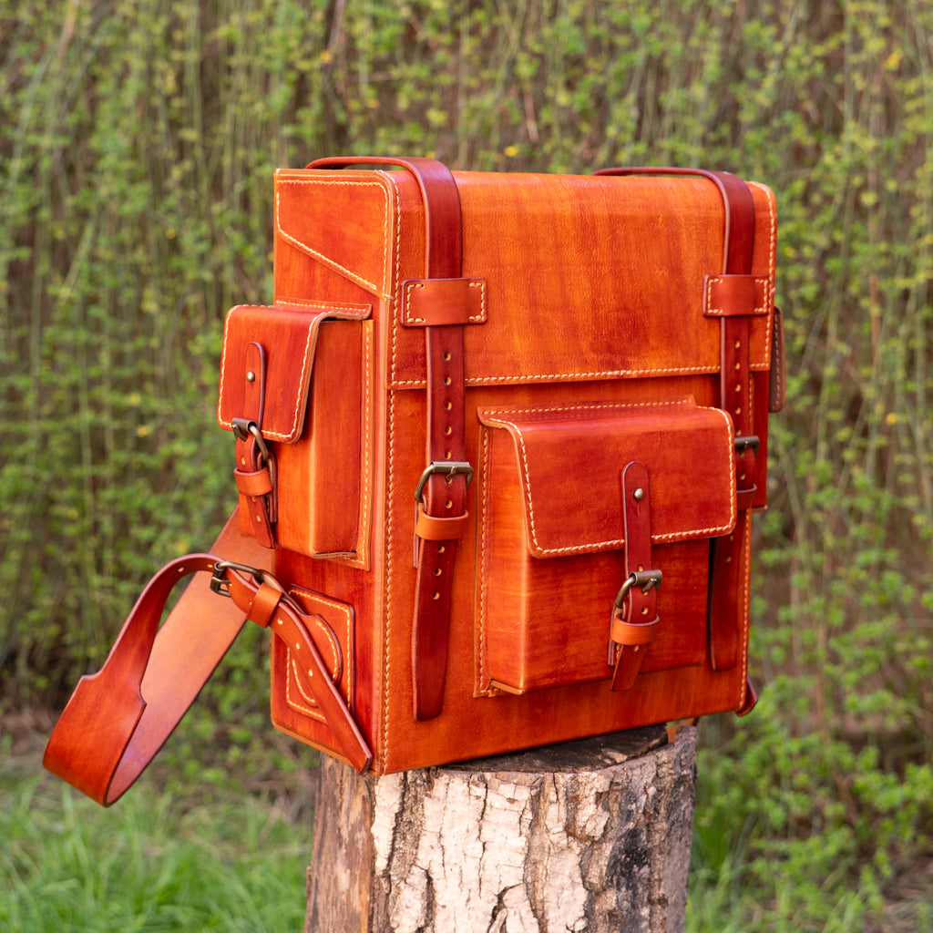 Toshiro Vegetable Tanned Leather Backpack