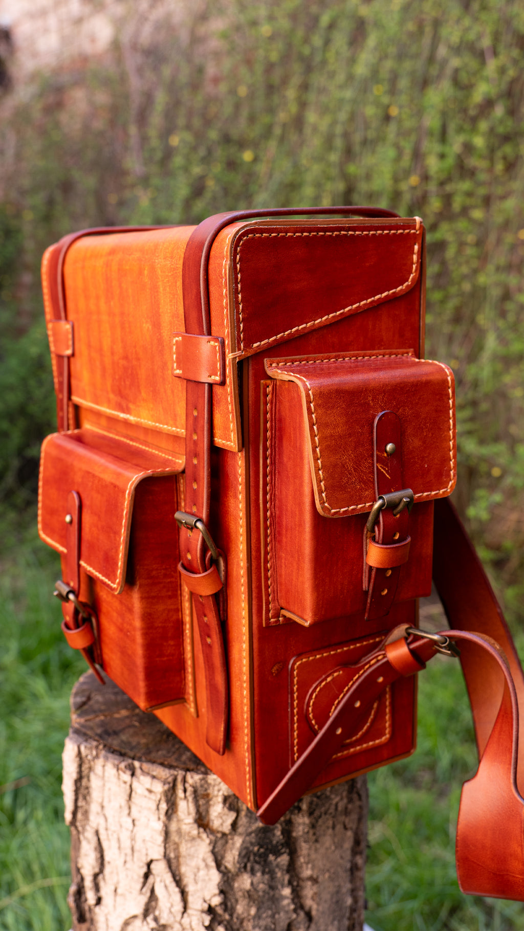 Toshiro Vegetable Tanned Leather Backpack