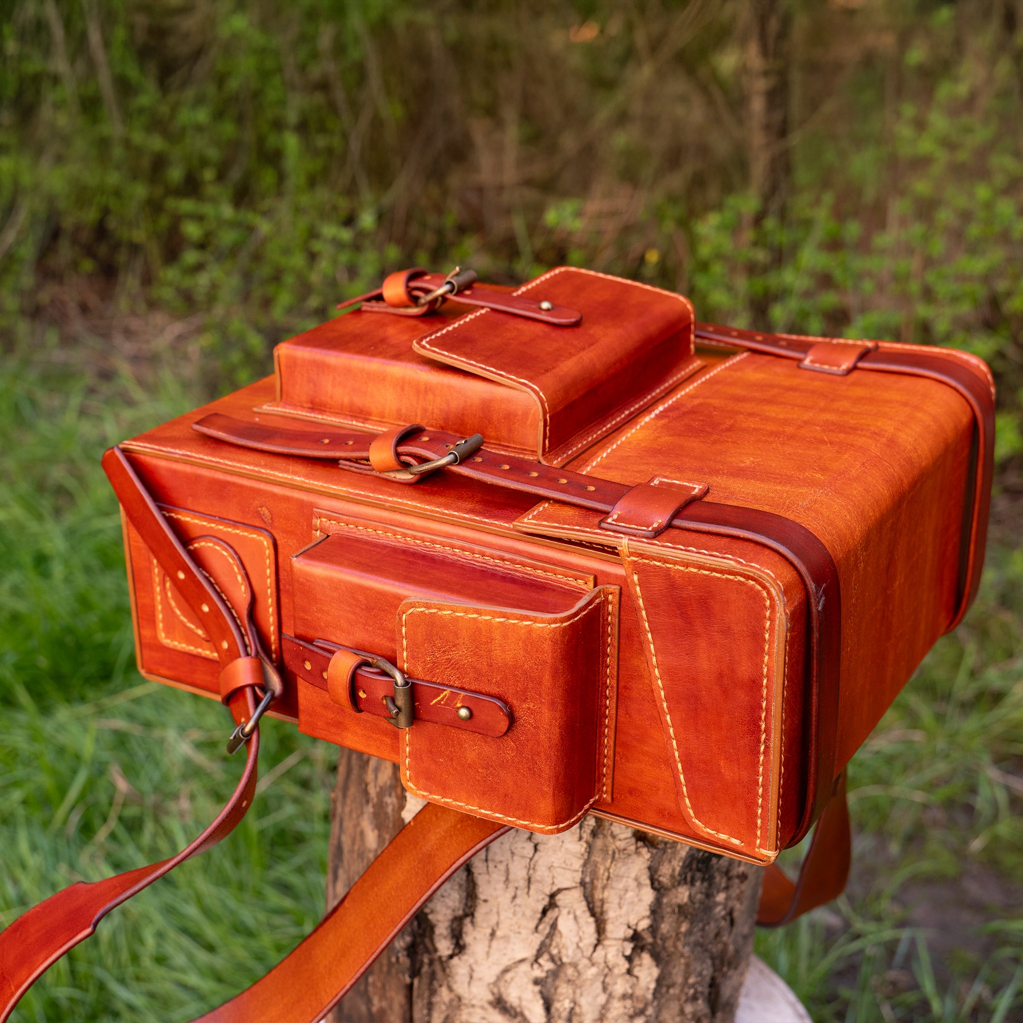 Toshiro Vegetable Tanned Leather Backpack