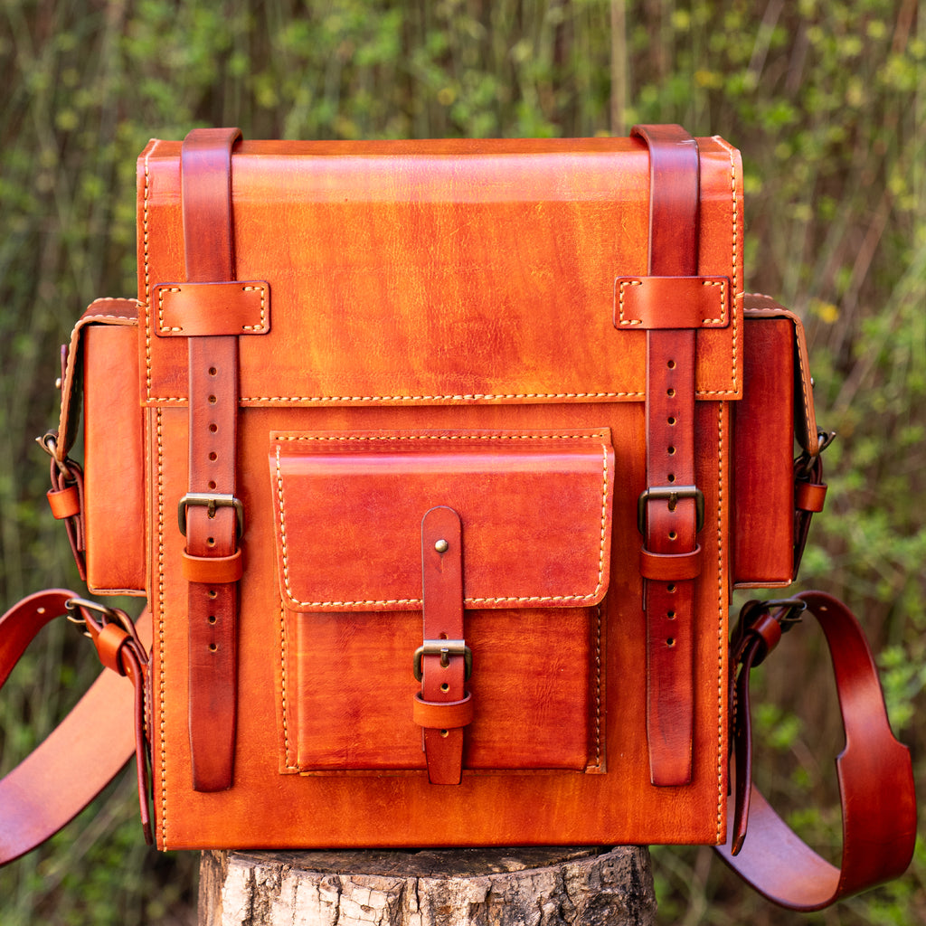 Toshiro Vegetable Tanned Leather Backpack