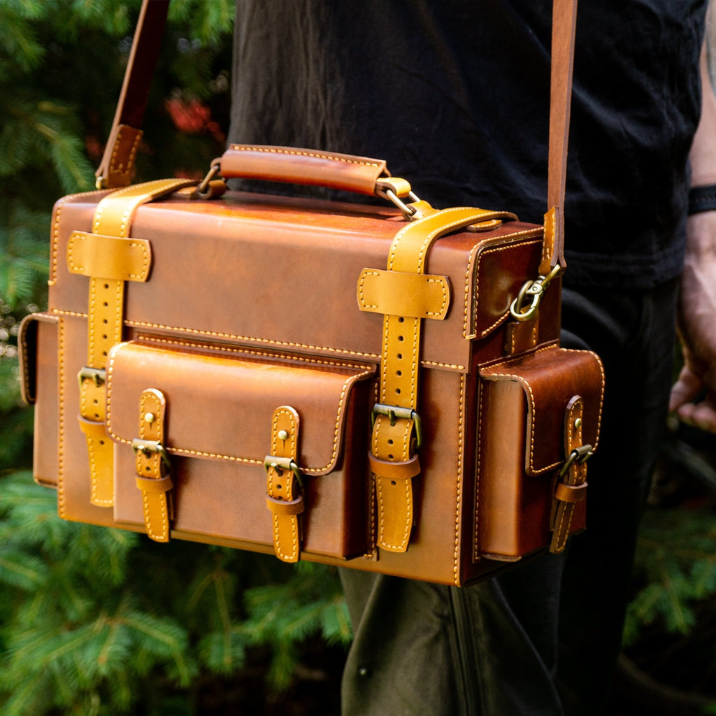 Toshiro Overbuilt Leather Work Bag