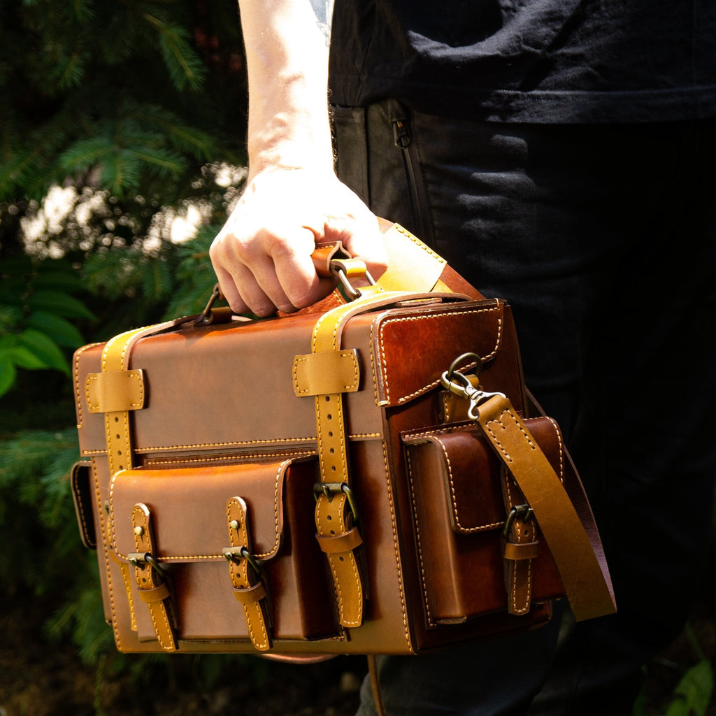 Toshiro Overbuilt Leather Work Bag